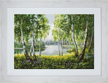 Набор для вышивания в технике гобелен LUCA-S "Свет родных берез" G526