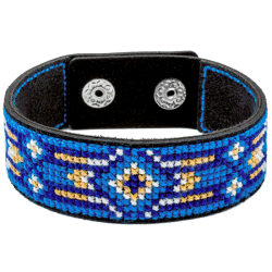 Набор для вышивания нитками на искусственной коже ВОЛШЕБНАЯ СТРАНА FLHL-040 2.2х22см