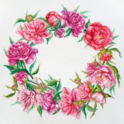 06.002.69 Набор для вышивания Марья Искусница "Цветение пионов"