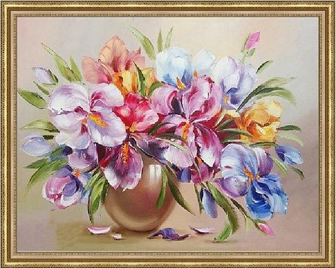 Алмазная мозаика Painting Diamond "Цветочная композиция" WB5547 