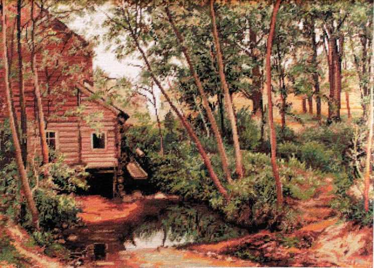 G456 Набор для вышивания  Luca-S "Мельница в лесу"