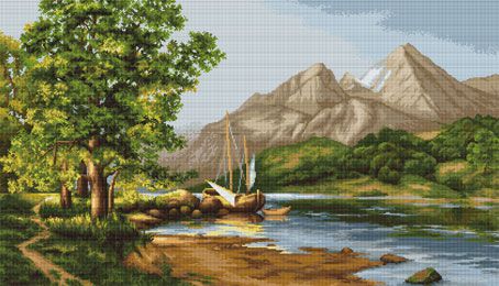 G502 Набор для вышивания Luca-S "У подножия гор"