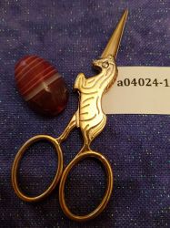 а04024-1 Магнит для игл (Кабошон из агата тонированного, 20*30*14мм +-2мм)