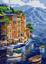 АМА2-007 Алмазная мозаика ТМ Наследие "Средиземноморский пейзаж"