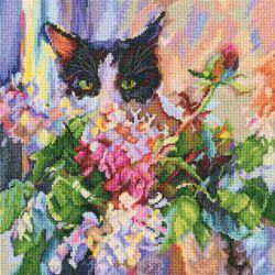 М617 Набор для вышивания РТО "Зеленый кошачий взгляд"