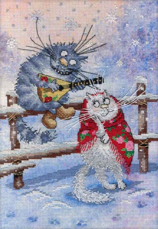 РК-500 Набор для вышивания М.П.Студия "По морозу босиком"