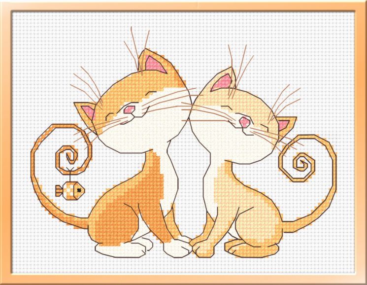 Набор для вышивания крестом ОВЕН "Все дело в рыбке" 702