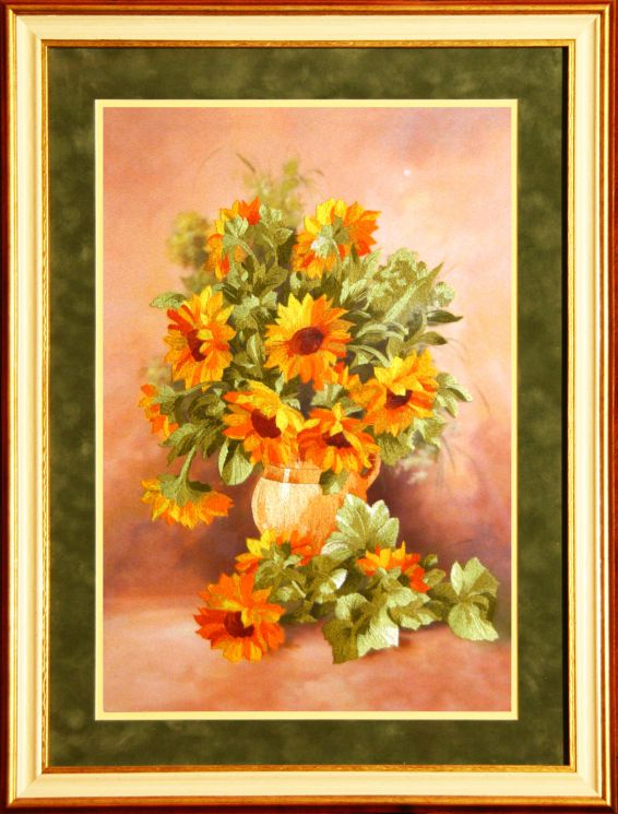 Набор для вышивания гладью РИСУЕМ ИГЛОЙ "Дары солнца" N0030 