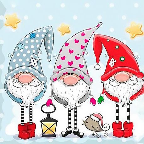 Ag 2448 Алмазная мозаика Гранни "Гномы"