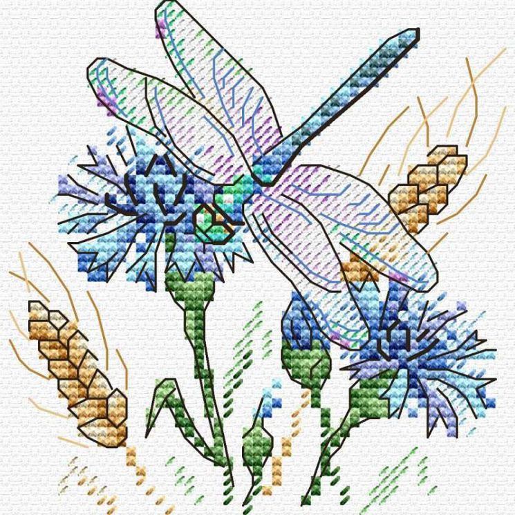 В-530 Набор для вышивания Жар-птица "Аромат васильков"