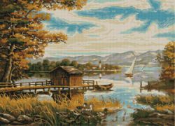 АМА2-014 Алмазная мозаика ТМ Наследие "Осенняя пора"