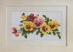 BM3004 Набор для вышивания Luca-S "Анютины глазки"