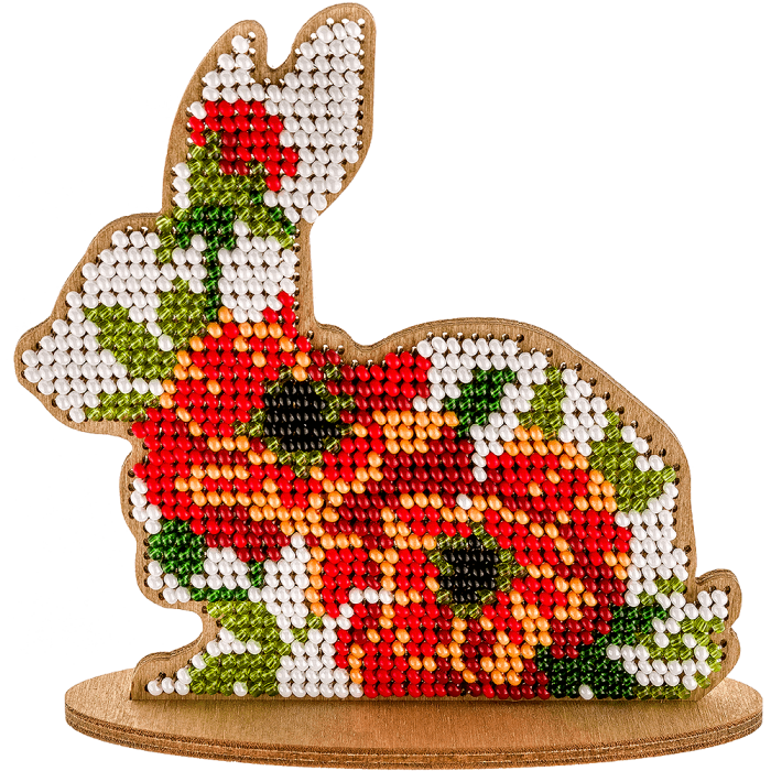 Набор для вышивания бисером по дереву Волшебная страна FLK-089, 10*10см