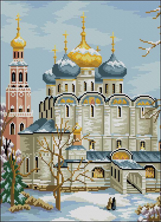 Набор для вышивания крестом ГЕЛИОС "Храм" АА-003