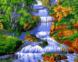 RSB0765 Картина по номерам PAINTBOY "Горная речка"