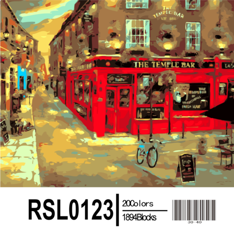 Картина по номерам Paintboy "Европейская улочка" RSL0123