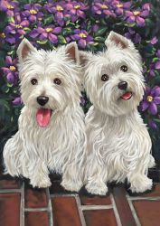 Ag 2313 Алмазная мозаика Гранни "Близняшки-терьеры"