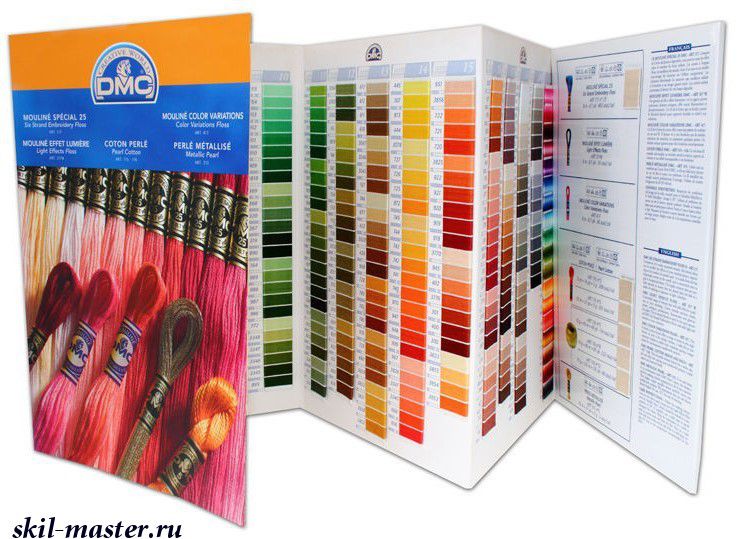 Карта цветов мулине DMC #W100A