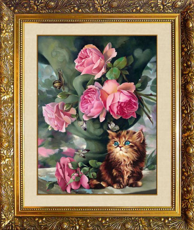 F-172 Алмазная мозаика МИЛАТО "Утро в саду"