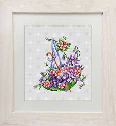 B101 Набор для вышивания Luca-S "Зеленый зонтик"