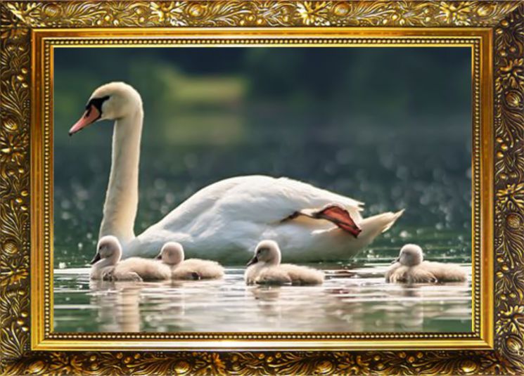 NR-46 Алмазная мозаика Милато "Семья на прогулке"