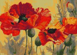 АМА2-028 Алмазная мозаика ТМ Наследие "Маки"