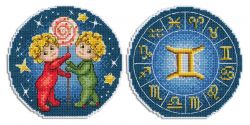 Р-694 Набор для вышивания "Жар-птица" "Знаки Зодиака. Близнецы"