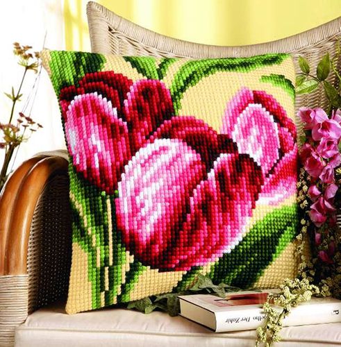 Набор для вышивания крестом Vervaco "Тюльпаны" PN-0008781