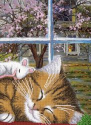 КБ-477 Схема для вышивания бисером ТМ Наследие "Вечерний сон"