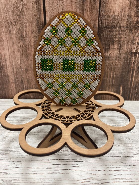 С070-01Б Набор для вышивания "Яйцо на подставке "Майское утро", 11х8 см