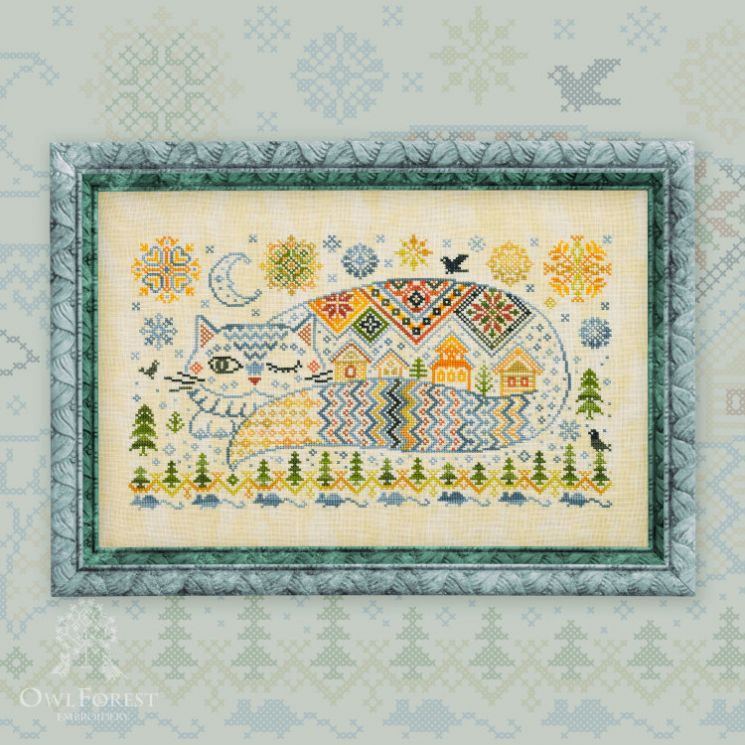 Схема для вышивания Owlforest «Кот Баюн» 0073-КБ-С