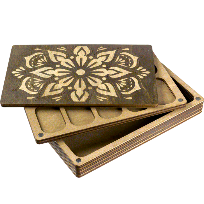 Органайзер для бисера многоярусный ВОЛШЕБНАЯ  СТРАНА FLZB-073 19.5*12*3.5см, 10 ячеек