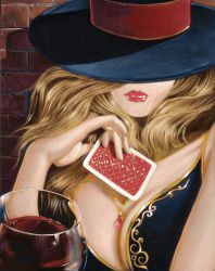 Ag 704 Алмазная мозаика Гранни "Притягательная незнакомка"