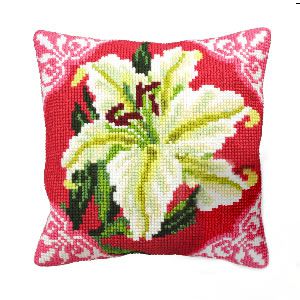 Набор для вышивания крестом Collection D'Art  "Белая лилия" 5122