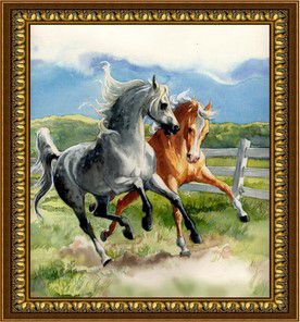 Алмазная мозаика DIY "Галоп" S-093