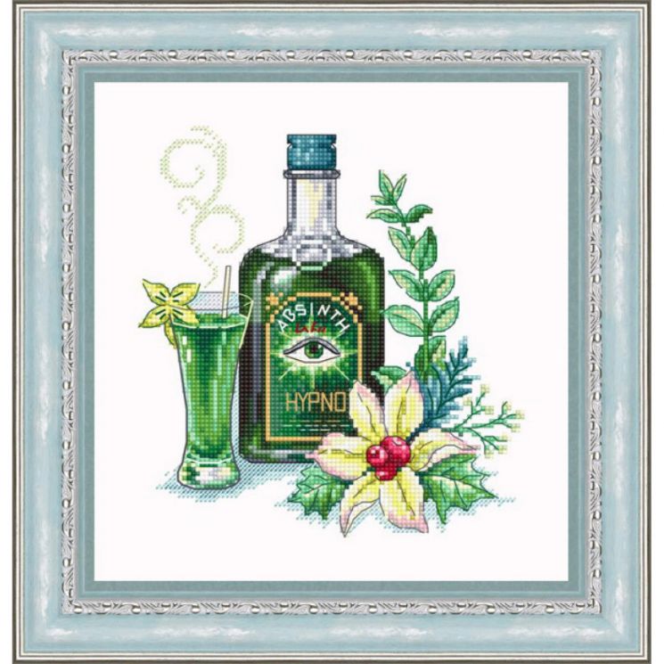 Набор для вышивания Сделано с любовью КГ-08 "Абсент", 18х22