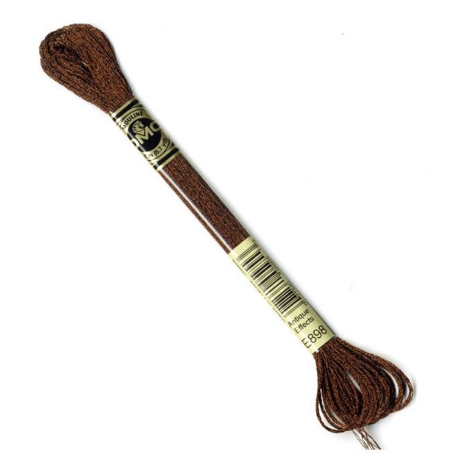 E898 Мулине DMC Light Effects, 36 цв. art. 317, 8м