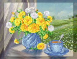 КБ-491 Схема для вышивания бисером ТМ Наследие "Одуванчики"