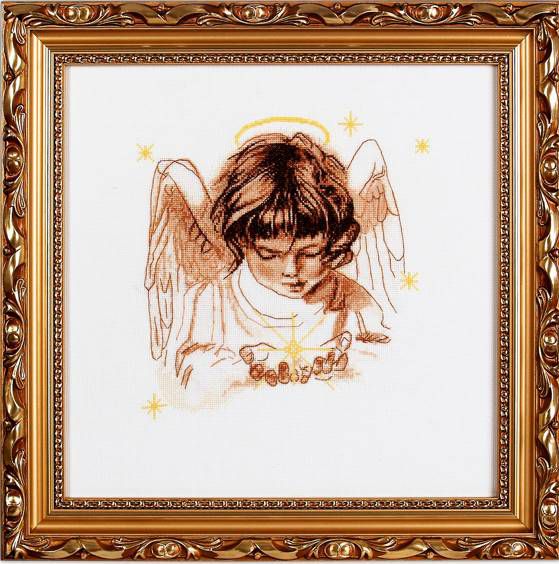 Набор для вышивания крестом Alisena  "Ангелочек" 1052