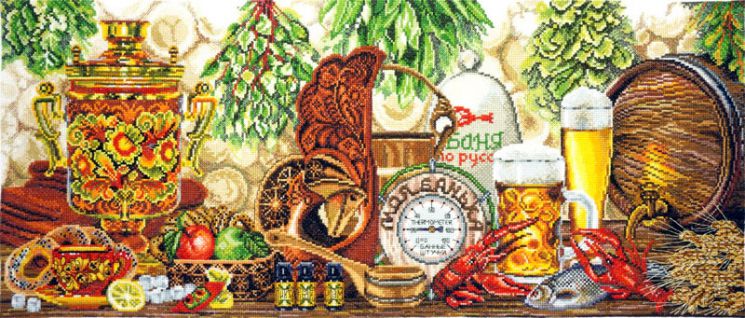 11.002.10 Набор для вышивания Марья Искусница "Русская баня"