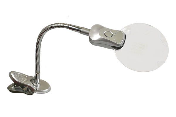 Лупа с зажимом и подсветкой MG4B-4A