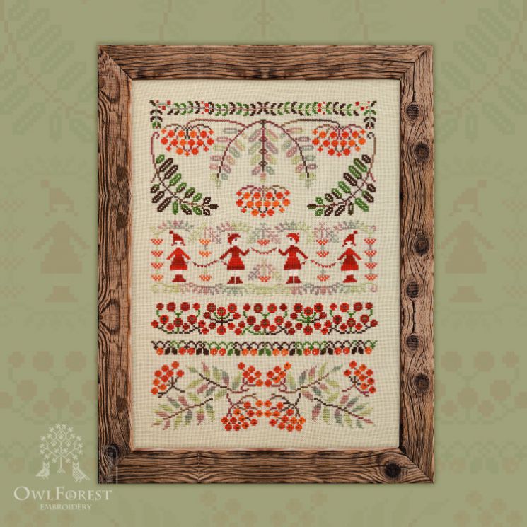 0111-РБ-С Печатная схема «Рябиновые бусы»