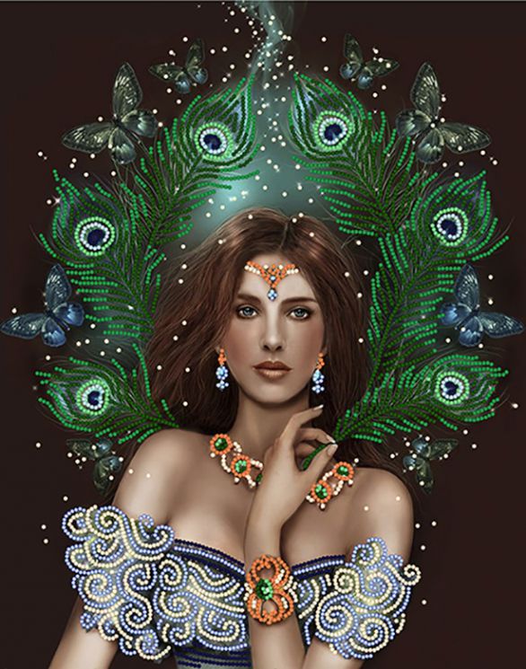 НКБ-309 Набор для вышивания бисером ТМ Наследие "Царица"