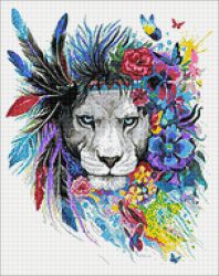 Ag 133 Алмазная мозаика Гранни "Цветные видения"