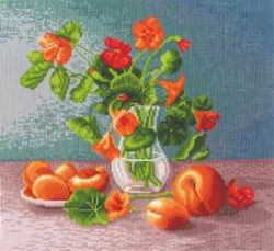 Н-12 Набор для вышивания Сделай Своими Руками "Настурции"