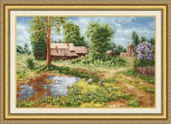 ЛП-057 Набор для вышивания Золотое Руно "После дождя"