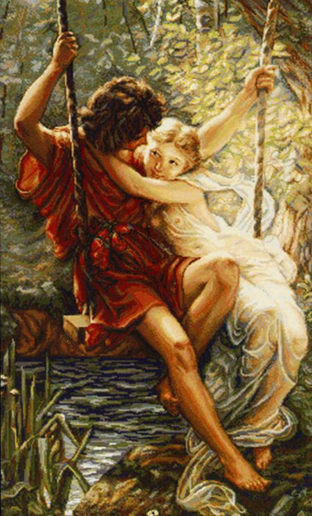 G415 Набор для вышивания Luca-S "Весна влюбленных"