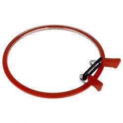 160-2 Пяльцы "Nurge Hobby" красные, 12,6 см