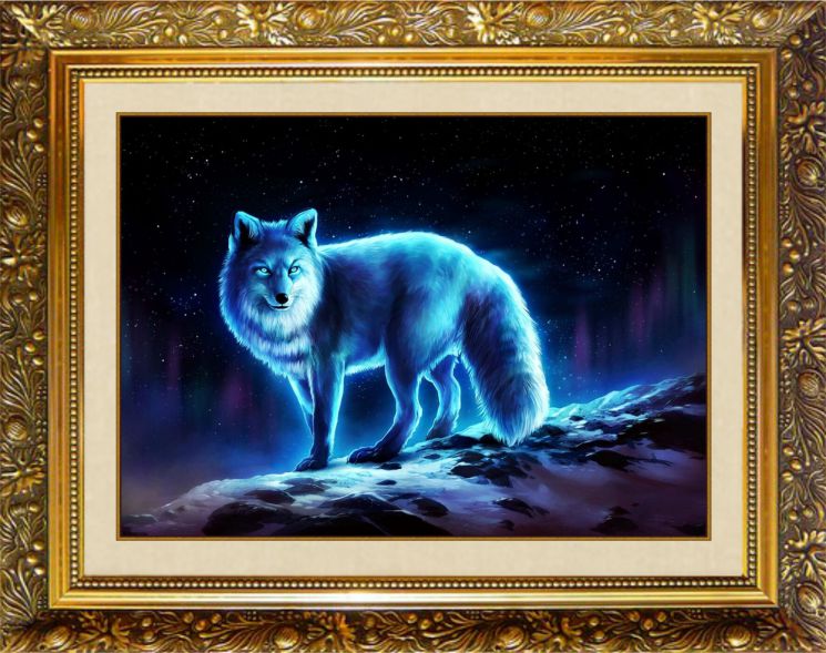 F-209 Алмазная мозаика МИЛАТО "Ночная лисица"