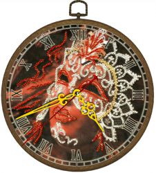 В88 Часы "Маска"  (ВЫШИВАЕМ БИСЕРОМ)  